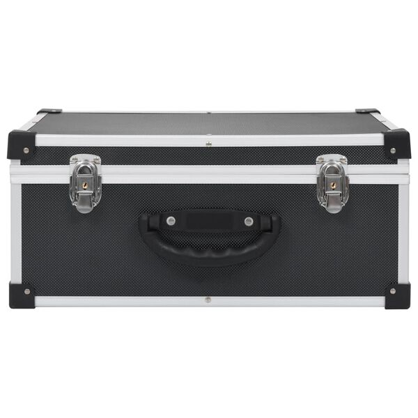 vidaXL Geymslutaska fyrir 60 Geisladiska &Aacute;l ABS Sv&ouml;rt