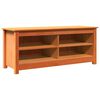 vidaXL Geymslubekkur Vaxbr&uacute;nn 110 x 38 x 45,5 cm Solid furuhikk