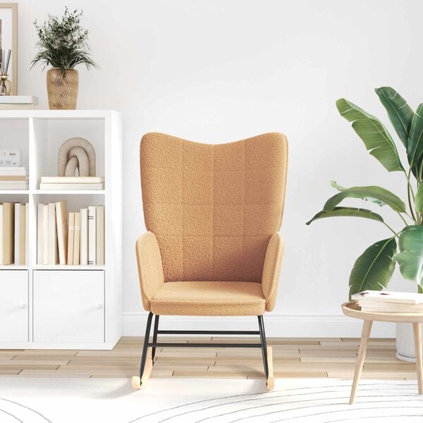 vidaXL H&aelig;gtist&oacute;ll Drapplita&eth;ur Sherpa efni