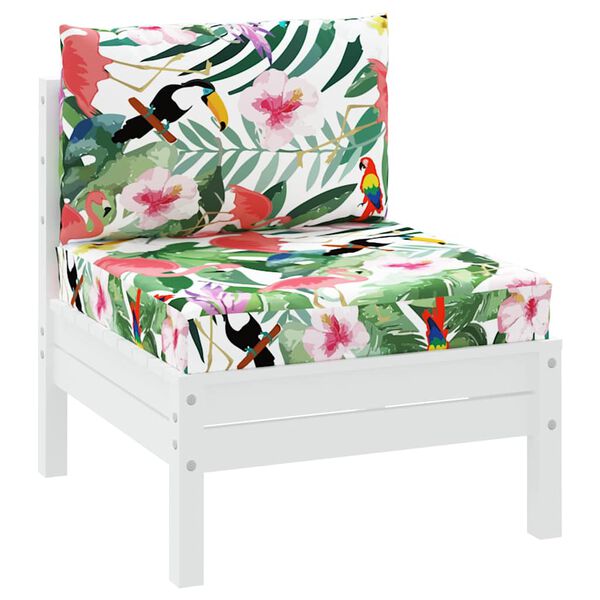 vidaXL Sessur fyrir Brettas&oacute;fa 2 stk. Marglitar Oxfordefni