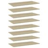 805321 vidaXL Bookshelf Boards 8 pcs Sonoma Oak 80x30x1,5 cm Chipboard