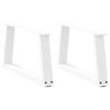 vidaXL s&oacute;fabor&eth;sf&aelig;tur V-laga 2 stk. hv&iacute;tir 50x(30-31,3) cm st&aacute;l