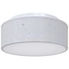 vidaXL Loftlampi me&eth; svi&eth;slj&oacute;sum Gr&aacute;r 30 x 30 x 13,5 cm d&uacute;kur
