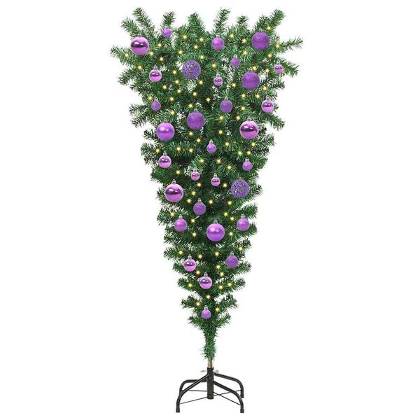 vidaXL Upside-down gervi j&oacute;latr&eacute; me&eth; k&uacute;lusetti Gr&aelig;nn 120 cm PVC