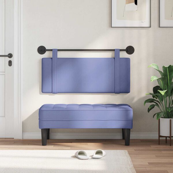 vidaXL Hengisk&aacute;li Vegghengt Einlita Jeansbl&aacute;r 110 x 55 x 5 cm d&uacute;kur