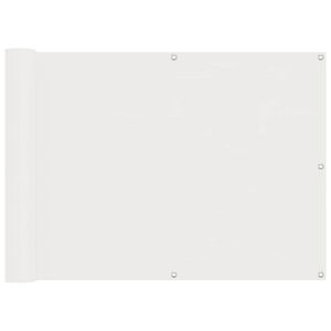 vidaXL Bakar&iacute; Skj&aacute;r Hv&iacute;t 75 x 200 cm PU h&uacute;&eth;a&eth; Oxford alu