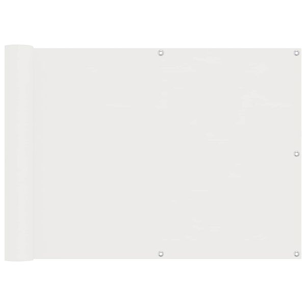 vidaXL Bakar&iacute; Skj&aacute;r Hv&iacute;t 75 x 200 cm PU h&uacute;&eth;a&eth; Oxford alu