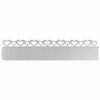 vidaXL Grasskantur 20 pcs Silfur 103 x 0,05 x 22 cm Ry&eth;fr&iacute;tt St&aacute;l