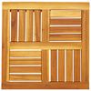 vidaXL Bor&eth;plata 50x50x2 cm Ferningur Gegnheil Akas&iacute;a