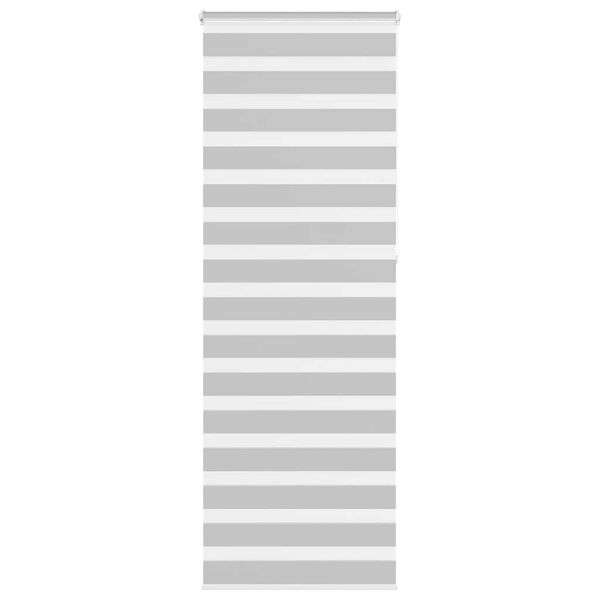 vidaXL Zebra Gard&iacute;na Lj&oacute;sgr&aacute; 80x230 cm Efni Breidd 75,9 cm P&oacute;l&yacute;ester