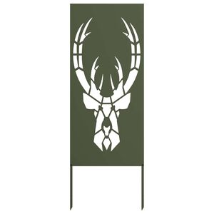 vidaXL Gar&eth;s b&uacute;na&eth; skj&aacute;r &Oacute;l&iacute;fugr&aelig;nn 50 x 140 cm Kalt r&uacute;lla&eth; st&aacute;l