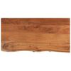 vidaXL Bor&eth;plata 80x40x3,8 cm R&eacute;tthyrnd Gegnheil Akas&iacute;a N&aacute;tt&uacute;rul. Br&uacute;n