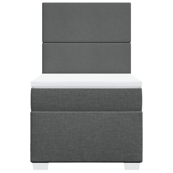 vidaXL H&oacute;lfa&eth; Springr&uacute;m me&eth; D&yacute;nu D&ouml;kkgr&aacute;tt 80x200 cm Tauefni