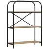 vidaXL Hilla Artisan Eik 80 x 30 x 109 cm Samsettur vi&eth;ur