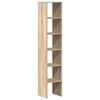 vidaXL b&oacute;kask&aacute;par 2 stk Staflanlegur Sonoma eik 30x30x80 cm