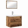 vidaXL Ba&eth;herbergismublasett 3 pcs Gamall vi&eth;ur Samsettur vi&eth;ur