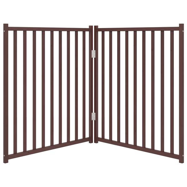 vidaXL Hundahli&eth; samanbrj&oacute;tanlegt 2 pl&ouml;tur Br&uacute;n eik 160 cm Fir