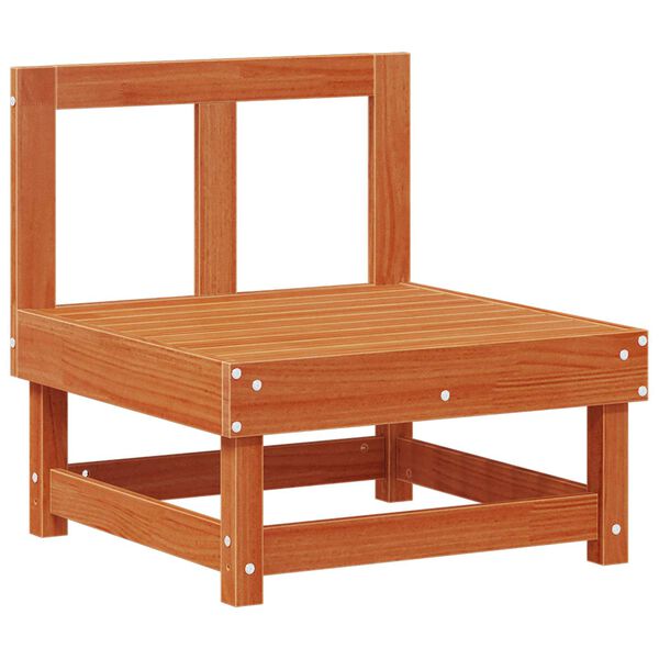 vidaXL Gar&eth;setustofa 5 pcs VaxBr&uacute;nn Mass&iacute;ft furuvi&eth;