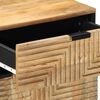 vidaXL N&aacute;ttbor&eth;ssk&aacute;pur Br&uacute;nn 50x33x60 cm Solid Wood Mango