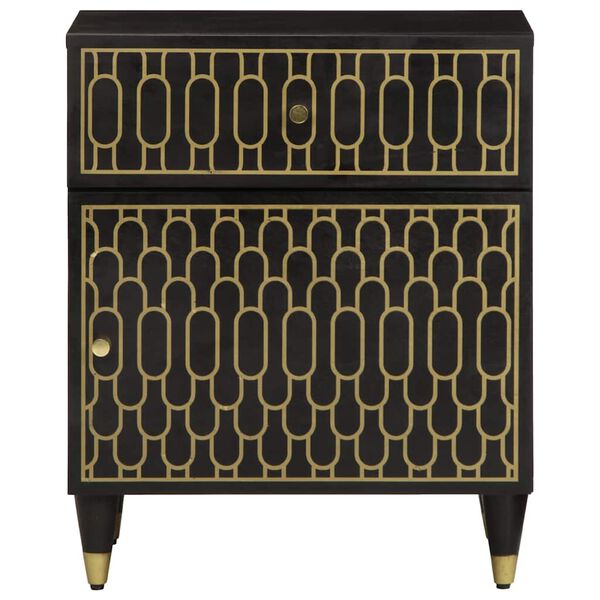 vidaXL N&aacute;ttbor&eth; 50x33x60 cm Gegnheill Mang&oacute;vi&eth;ur