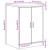 vidaXL Bílskúrsgeymsluskápur 60x51x85 cm Gegnheil Fura