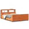 vidaXL R&uacute;mgrind &aacute;n D&yacute;nu Vaxbr&uacute;nn 160x200 cm Gegnheil Fura