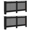 vidaXL Hitarak&aacute;pa 2 pcs Svartur 172 x 19 x 81,5 cm Samsettur vi&eth;ur