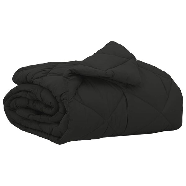 vidaXL Sumars&aelig;ng Svart 220 x 155 cm M&iacute;kr&oacute;f&iacute;ber