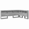 vidaXL Geymslu h&ouml;f&eth;ah&ouml;gg me&eth; hillu Gr&aacute;r Sonoma 120 cm Samsettur vi&eth;ur
