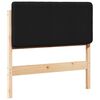 vidaXL B&oacute;lstru&eth; r&uacute;mgafl Br&uacute;nn og svartur 80 cm Solid furuhikk