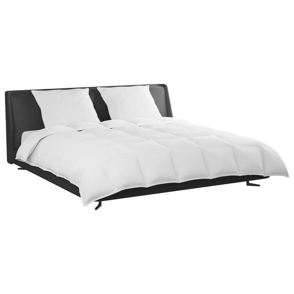 vidaXL R&uacute;mfatasett me&eth; kodda 3 pcs Hv&iacute;tt D&uacute;nfja&eth;rir