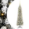 vidaXL Gervi j&oacute;latr&eacute; me&eth; 150 LED Hv&iacute;tt 120 cm PVC, Metall og Plastefni