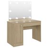 vidaXL F&ouml;r&eth;unarbor&eth; me&eth; LED-lj&oacute;sum 110x55x145 cm MDF Eik