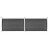 vidaXL Gir&eth;ingarpl&ouml;tusett WPC 353x105 cm Svart