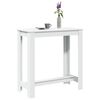vidaXL Barbor&eth; Hv&iacute;tt 102x50x103,5 cm Samsettur Vi&eth;ur