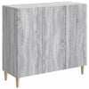 vidaXL Vi&eth;beinteyfla Gr&aacute;r Sonoma eikarlitur 89 x 34,5 x 80 cm