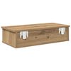 vidaXL vegghilla með skúffum Artisian Oak 60x28x15 cm Engineered Wood