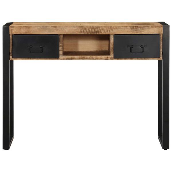 vidaXL Console Bor&eth; 100x35x75 cm Solid Groft Wood Mango