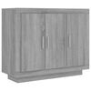 vidaXL Skenkur Gr&aacute;r Sonoma Eik 92x35x75 cm Samsettur Vi&eth;ur