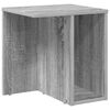 vidaXL Endabor&eth; Gr&aacute;r Sonoma 37 x 32 x 40 cm Samsettur vi&eth;ur