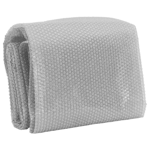 vidaXL Fljótandi PE Sólarfilma f. Sundlaug 381 cm Grá