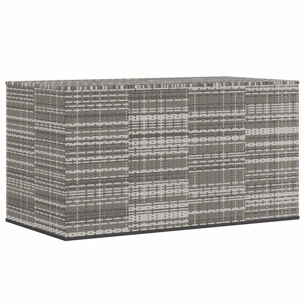 vidaXL Gar&eth;p&uacute;&eth;akassi PE Rattan 194x100x103 cm Gr&aacute;r