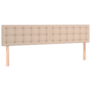 vidaXL H&ouml;fu&eth;gaflar Cappuccino-br&uacute;nt 180x5x78/88 cm Gervile&eth;ur