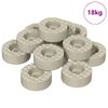 vidaXL V&ouml;rn fyrir st&oacute;laf&aelig;tur 18000 pcs Gegns&aelig;tt &Oslash; 15 x 16 mm PVC