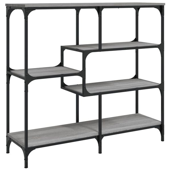 vidaXL Veggborð Grátt Sonoma 103x32x95 cm Samsettur Viður