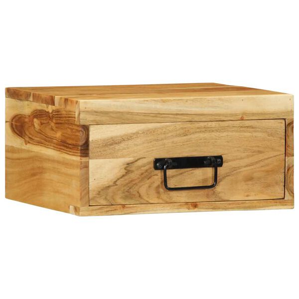 vidaXL Vegghengdir n&aacute;ttbor&eth;ssk&aacute;par 2 stk Solid Wood Acacia