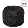 vidaXL B&aacute;tareipi Svartur 20 mm 50 m P&oacute;l&yacute;pr&oacute;p&yacute;len