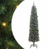 vidaXL Gervi j&oacute;latr&eacute; me&eth; 300 LED Gr&aelig;nn 210 cm PVC, st&aacute;l og plast