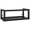 vidaXL Vegghengd handlaugargrind Svartur 79x38x31 cm J&aacute;rn