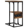 vidaXL Noat&ouml;flu sk&aacute;pur Reykt eik 41.5 x 26 x 60.5 cm Samsettur vi&eth;ur